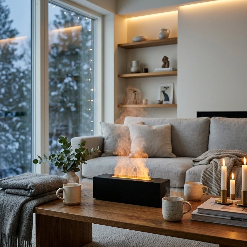 Humidificateur Stylé avec Éclairage:  Créez Votre Havre de Paix